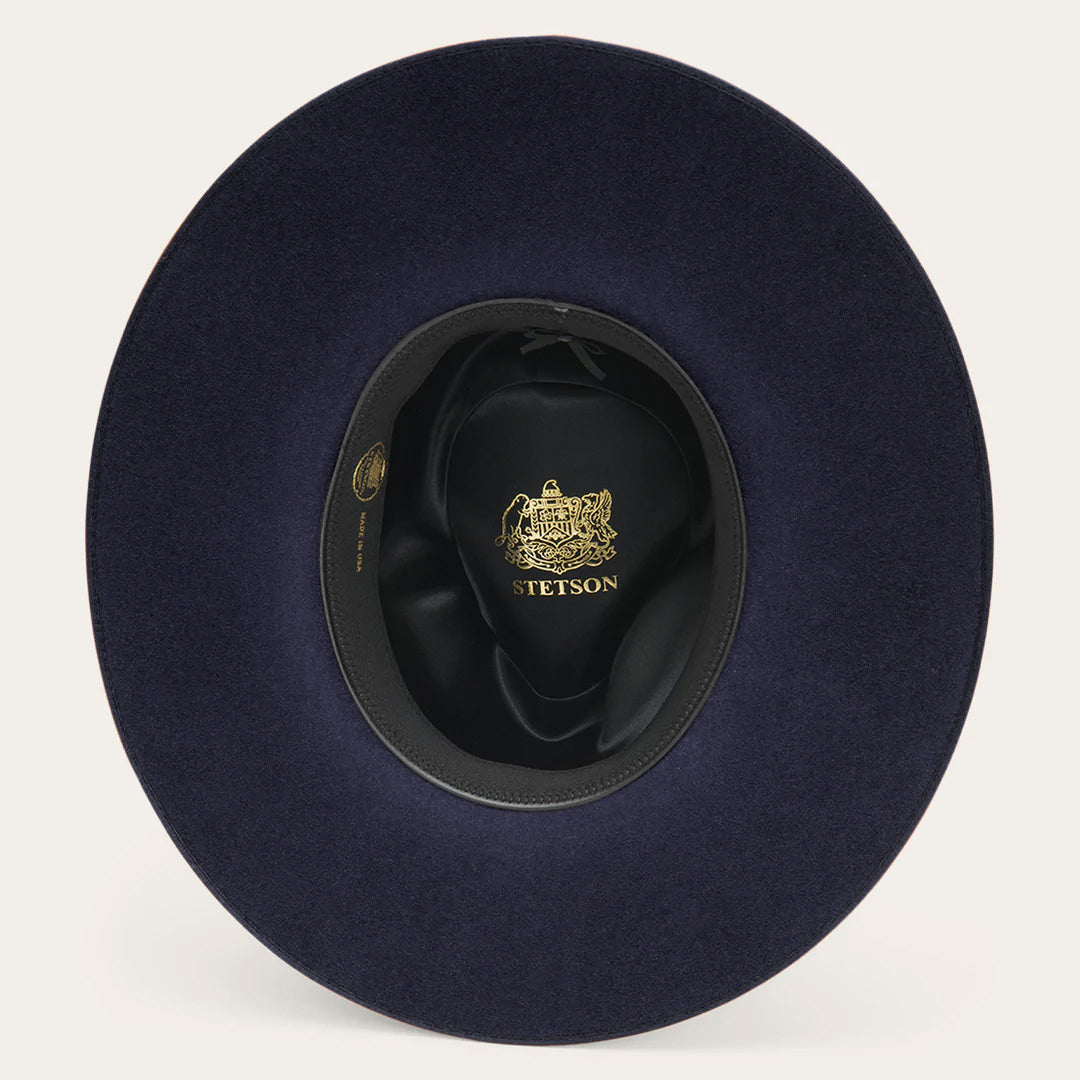 Men/Women Fedora | Stetson Midtown Wide Flat Brim Hat Navy