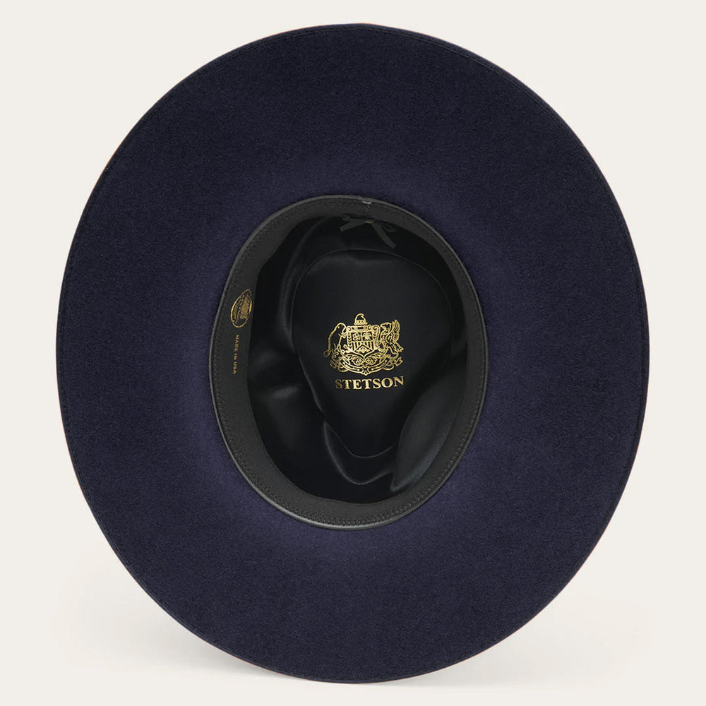 Men/Women Fedora | Stetson Midtown Wide Flat Brim Hat Navy