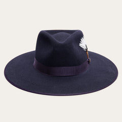 Men/Women Fedora | Stetson Midtown Wide Flat Brim Hat Navy