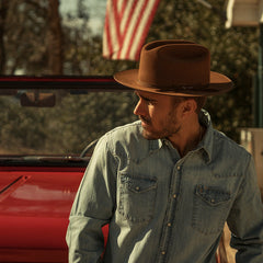 Men/Women Fedora | Stetson Open Road Royal Deluxe Hat Black