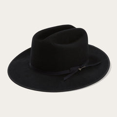 Men/Women Fedora | Stetson Open Road Royal Deluxe Hat Black