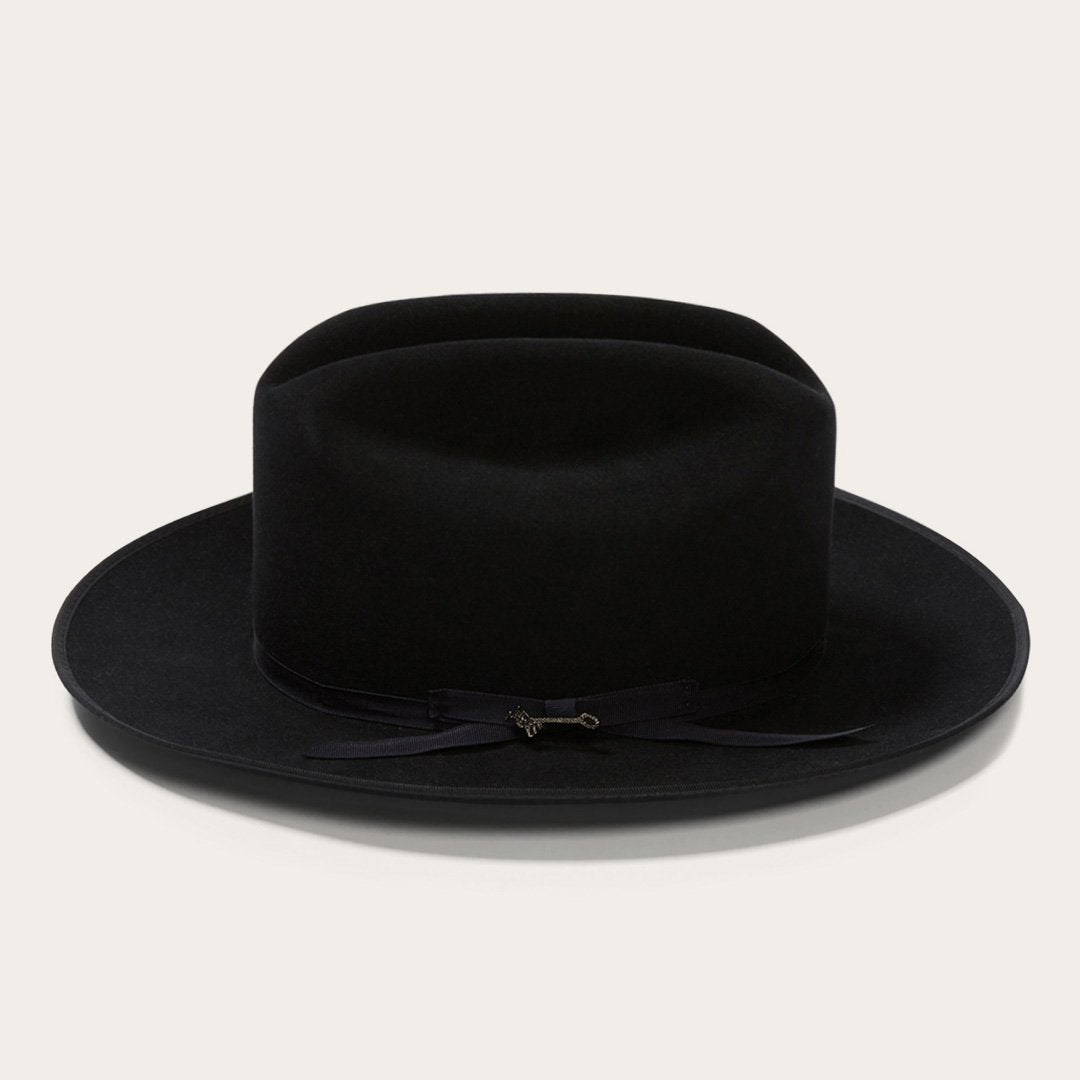 Men/Women Fedora | Stetson Open Road Royal Deluxe Hat Black