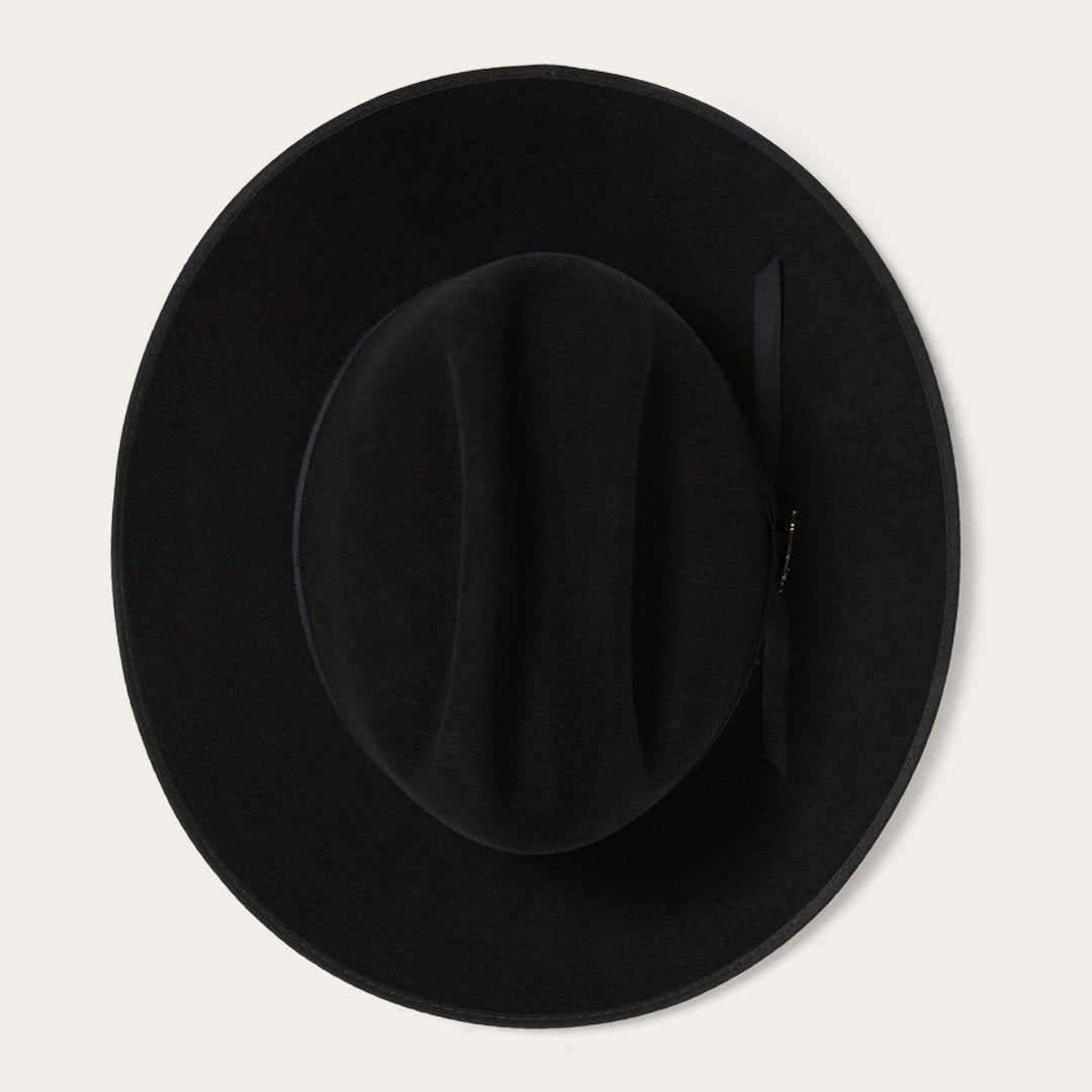 Men/Women Fedora | Stetson Open Road Royal Deluxe Hat Black