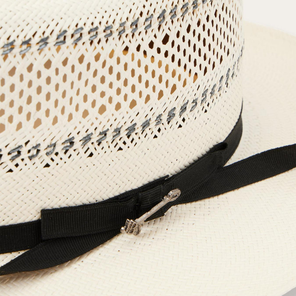 Men/Women Fedora | Stetson Open Road Straw Hat Natural/black