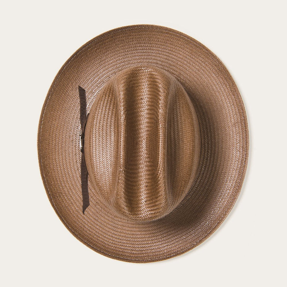 Men/Women Fedora | Stetson Open Road Vented Straw Cowboy Hat Chocolate