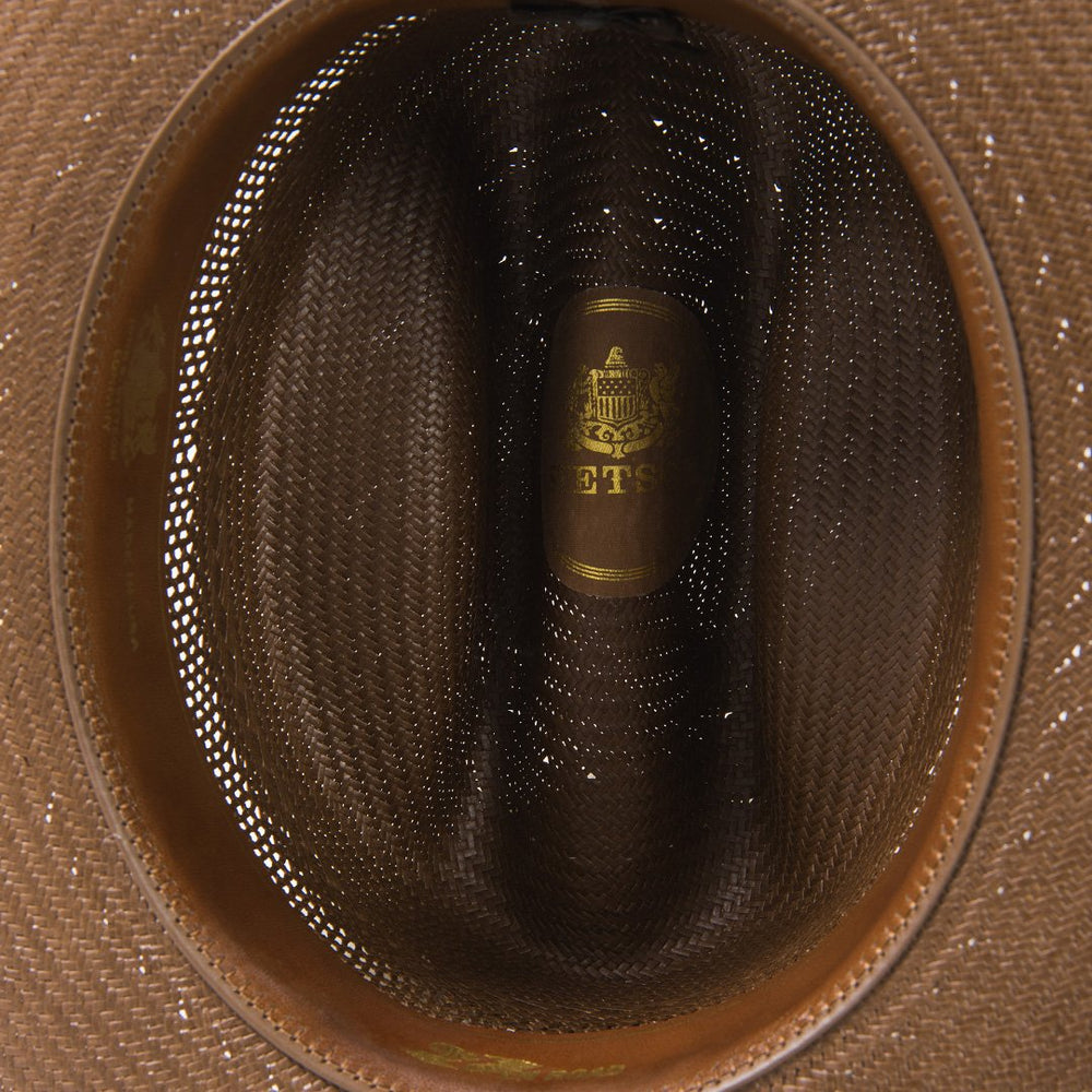 Men/Women Fedora | Stetson Open Road Vented Straw Cowboy Hat Chocolate