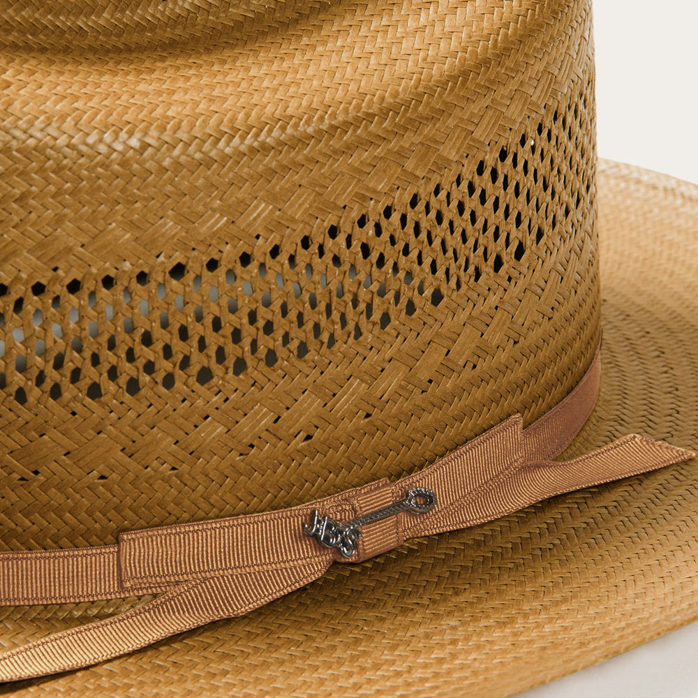 Men/Women Fedora | Stetson Open Road Vented Straw Cowboy Hat Cognac
