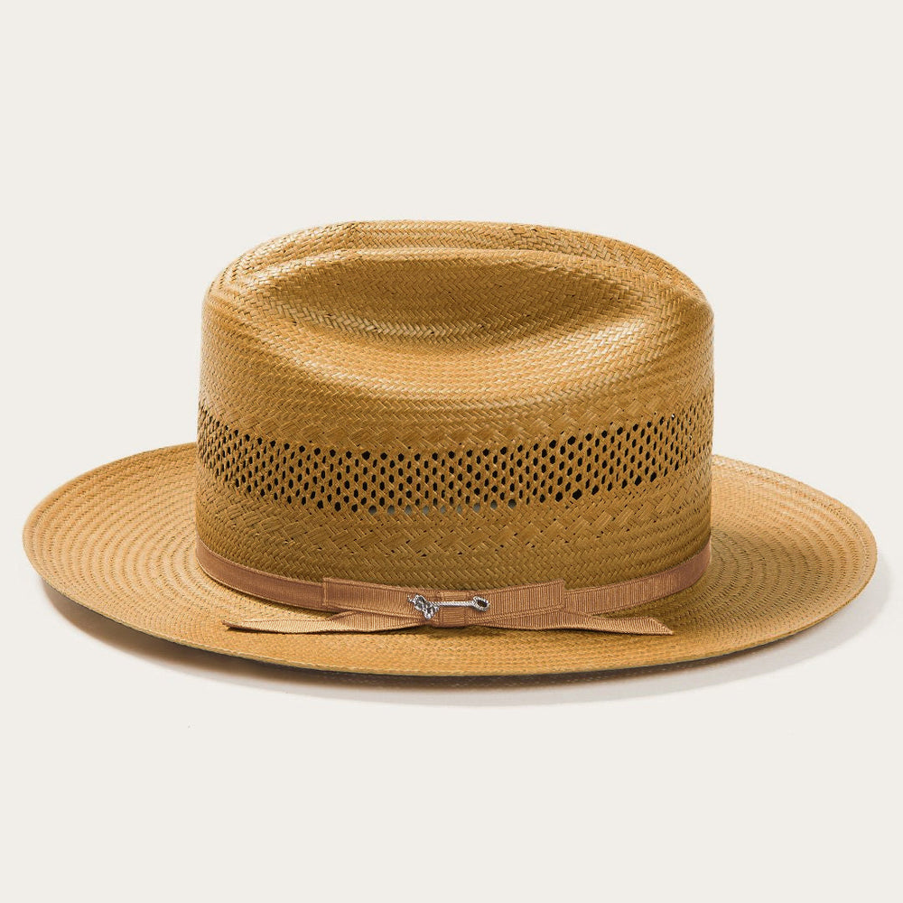 Men/Women Fedora | Stetson Open Road Vented Straw Cowboy Hat Cognac
