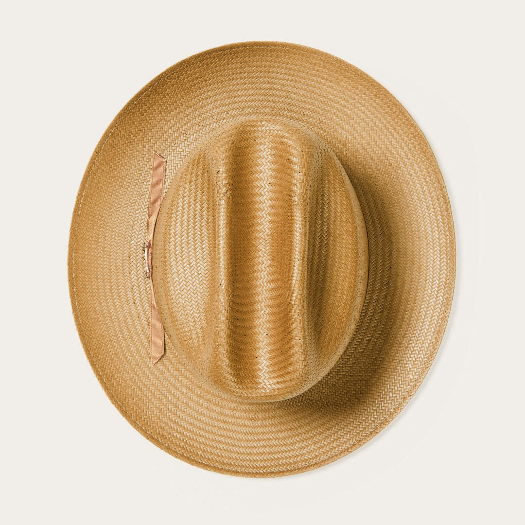 Men/Women Fedora | Stetson Open Road Vented Straw Cowboy Hat Cognac