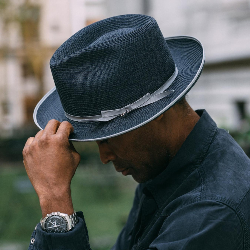 Men/Women Fedora | Stetson Stratoliner Hemp Fedora Navy