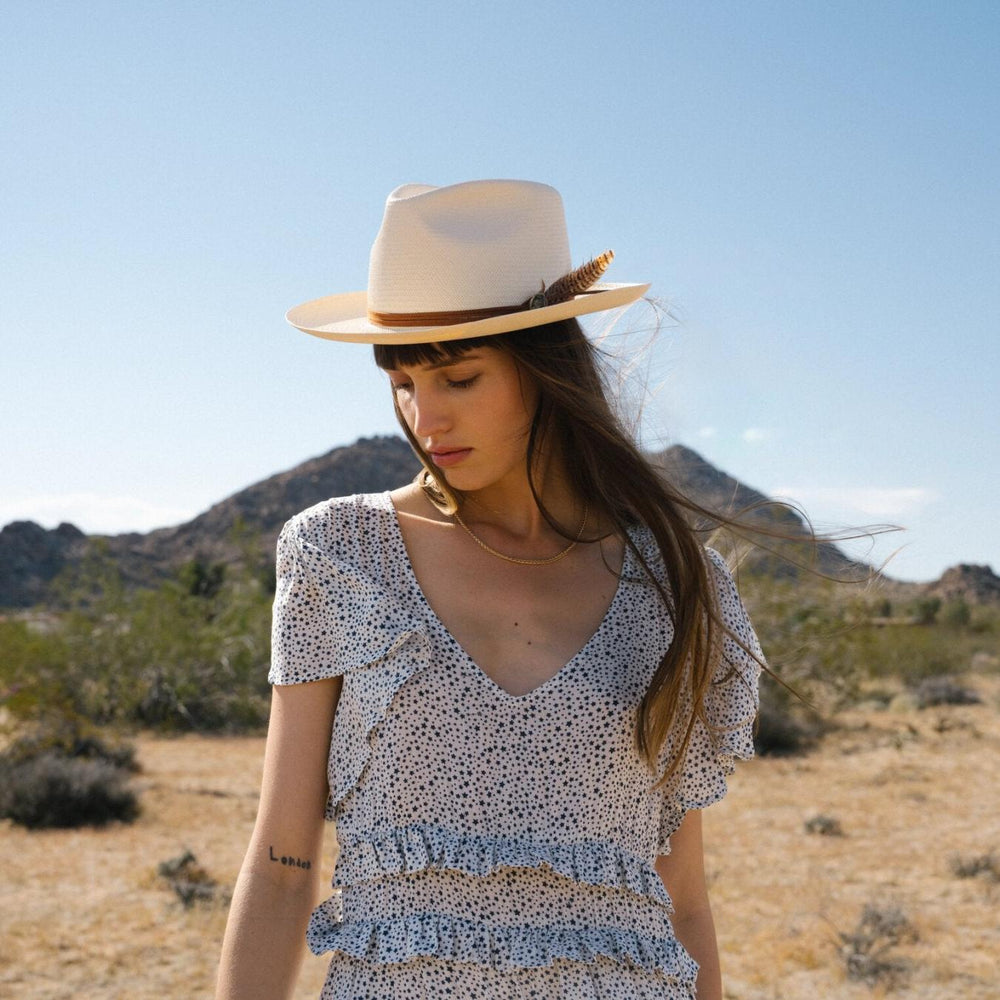 Men/Women Fedora | Stetson Tallahassee Shantung Straw Fedora Natural