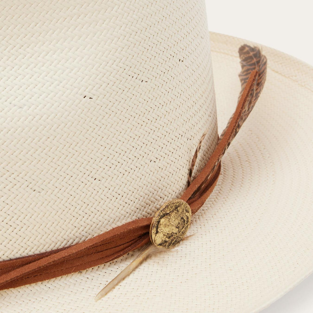 Men/Women Fedora | Stetson Tallahassee Shantung Straw Fedora Natural