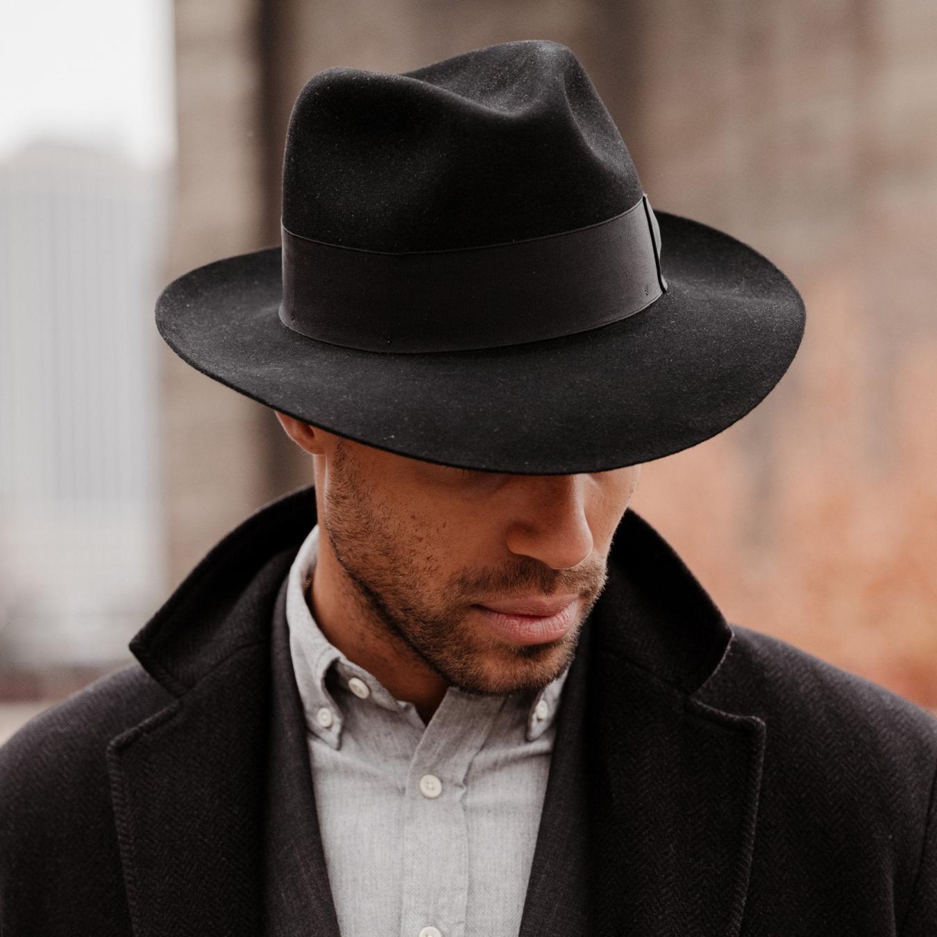 Men/Women Fedora | Stetson Temple Fedora Black