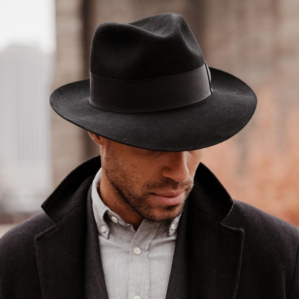 Men/Women Fedora | Stetson Temple Fedora Black