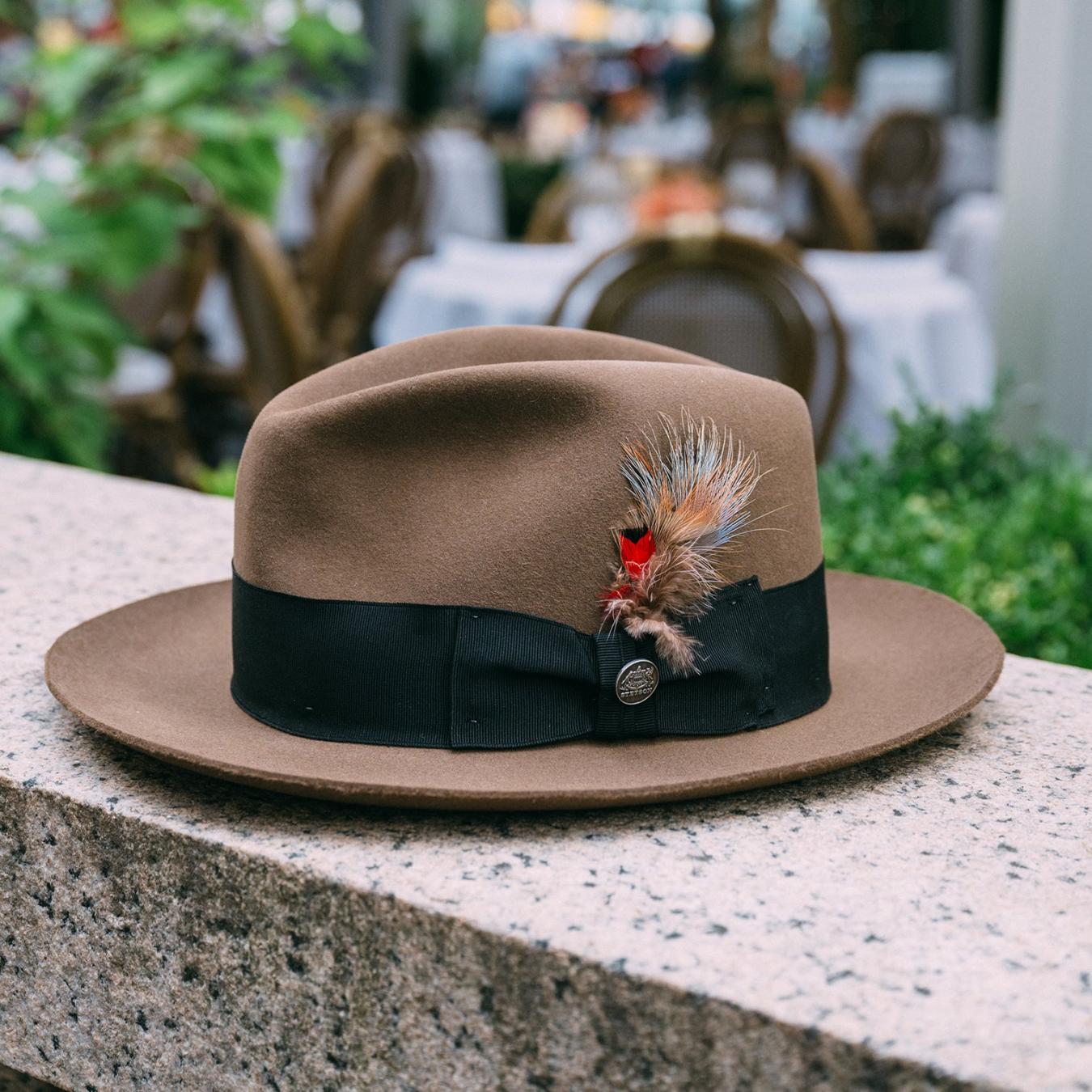 Men/Women Fedora | Stetson Temple Fedora Tawny
