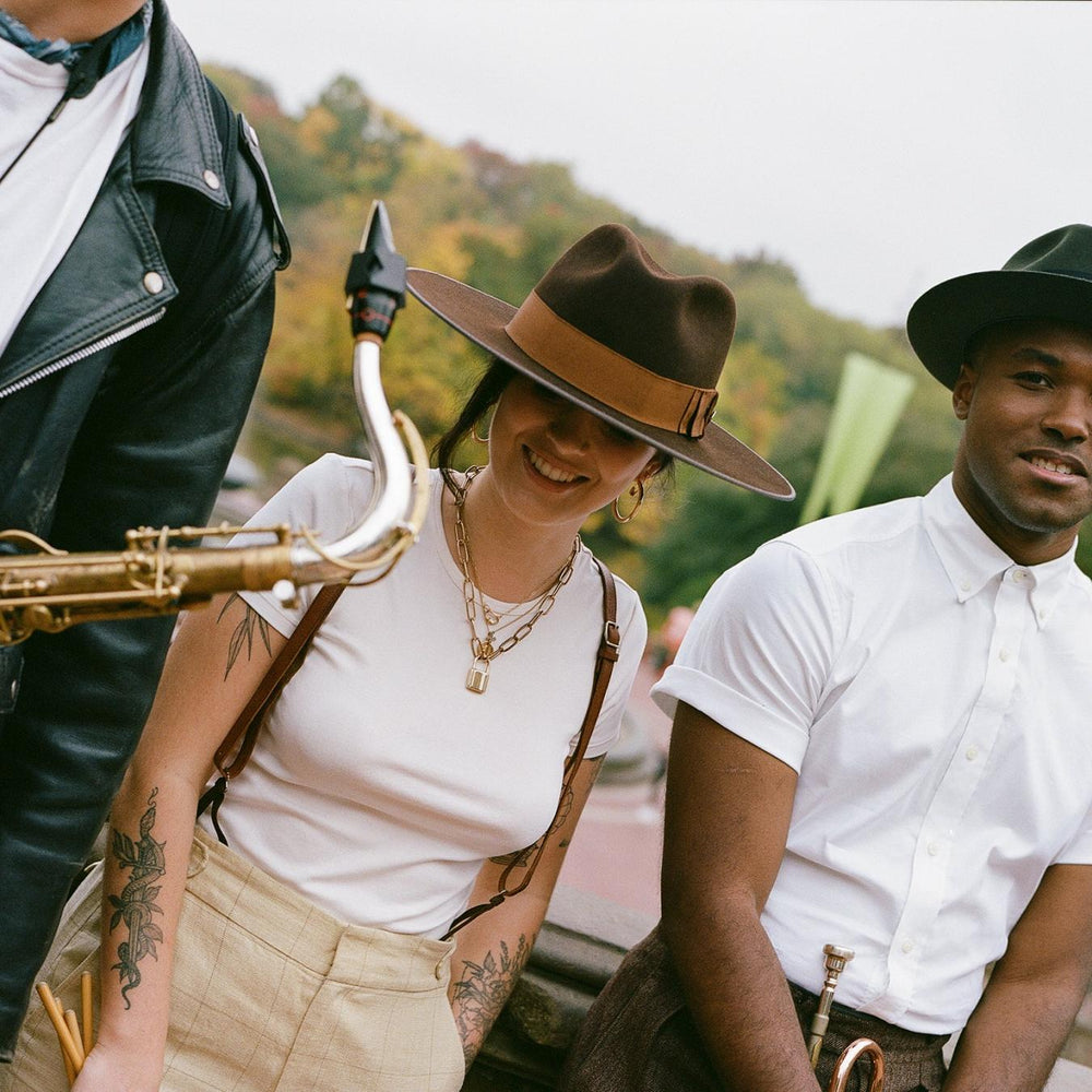 Men/Women Fedora | Stetson Tri-City Fedora Chocolate