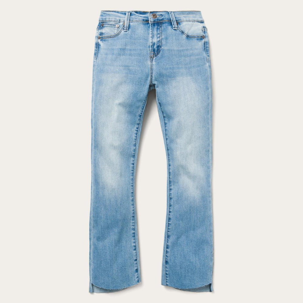 Women Denim | Stetson High Waist Flare Crop Jean Blue