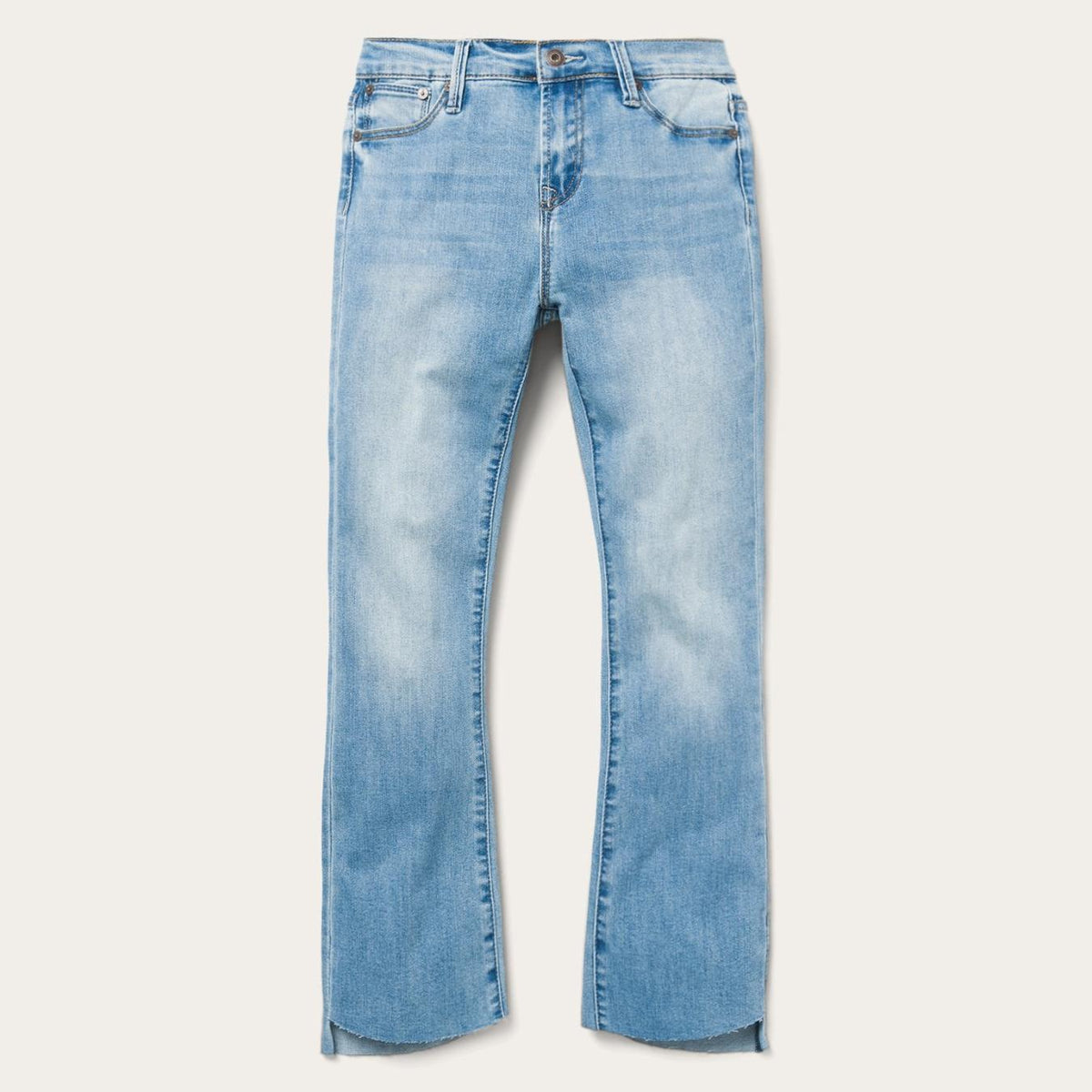 Women Denim | Stetson High Waist Flare Crop Jean Blue