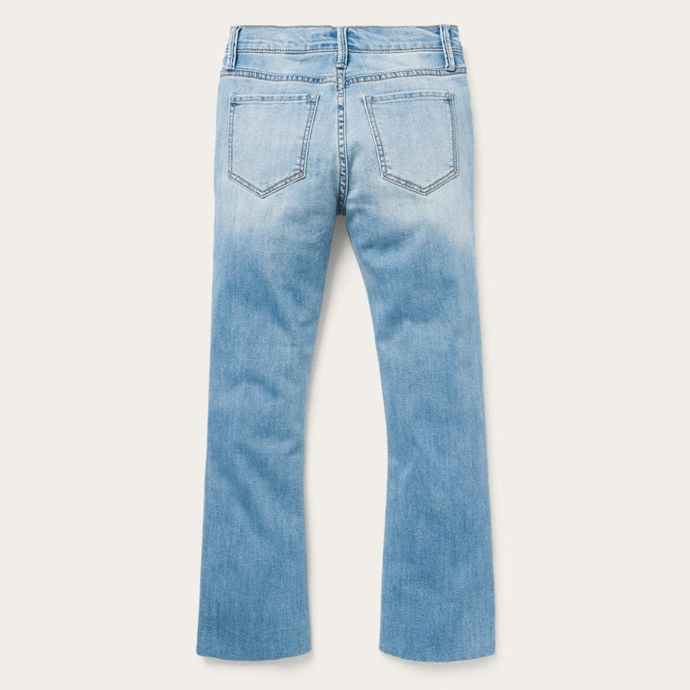Women Denim | Stetson High Waist Flare Crop Jean Blue