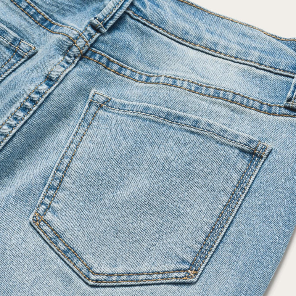 Women Denim | Stetson High Waist Flare Crop Jean Blue
