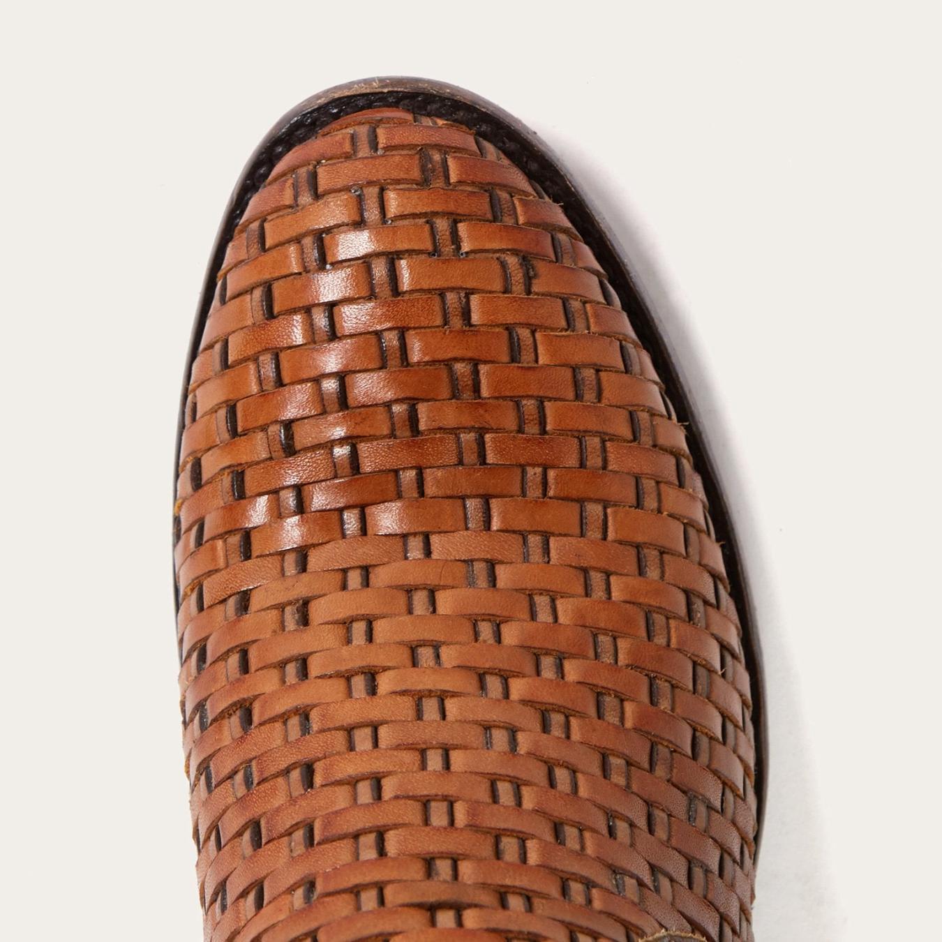 Women Shorties | Stetson Basketweave Side Zip Ankle Boot Brown