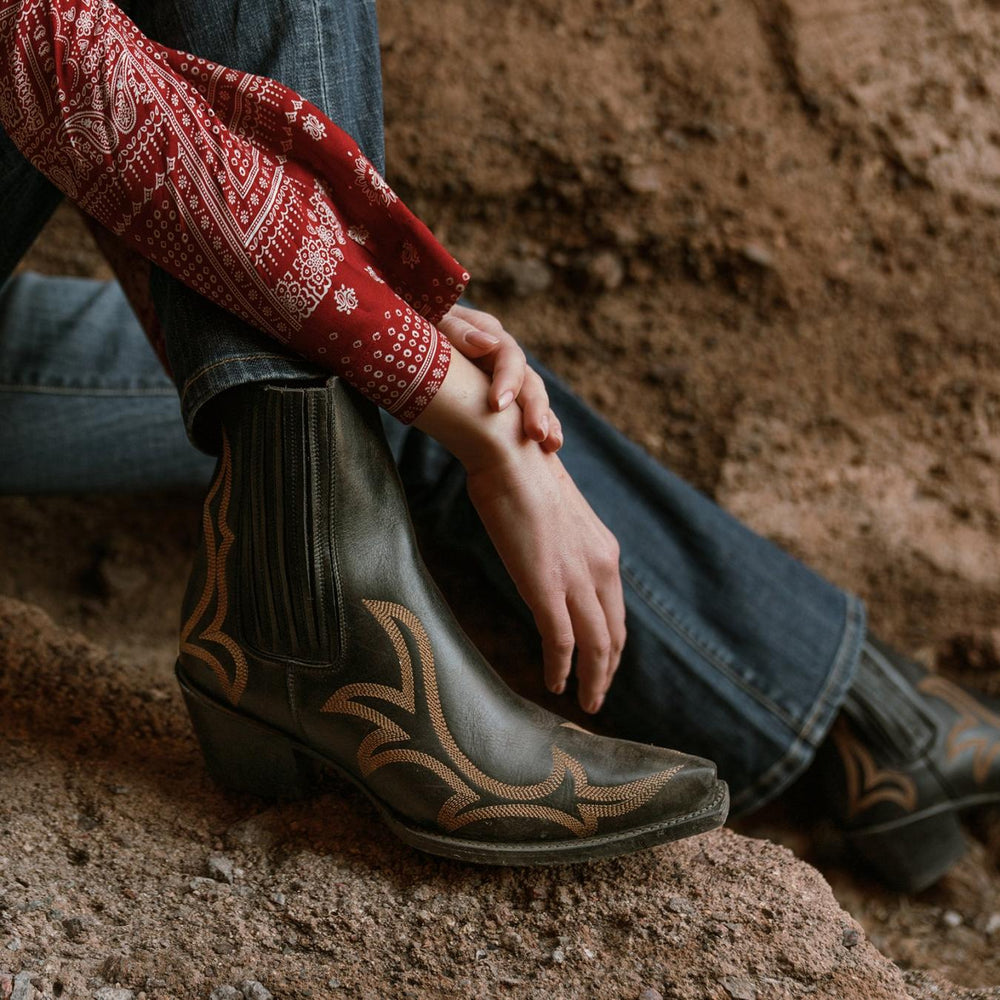 Women Shorties | Stetson Greta Boots Black