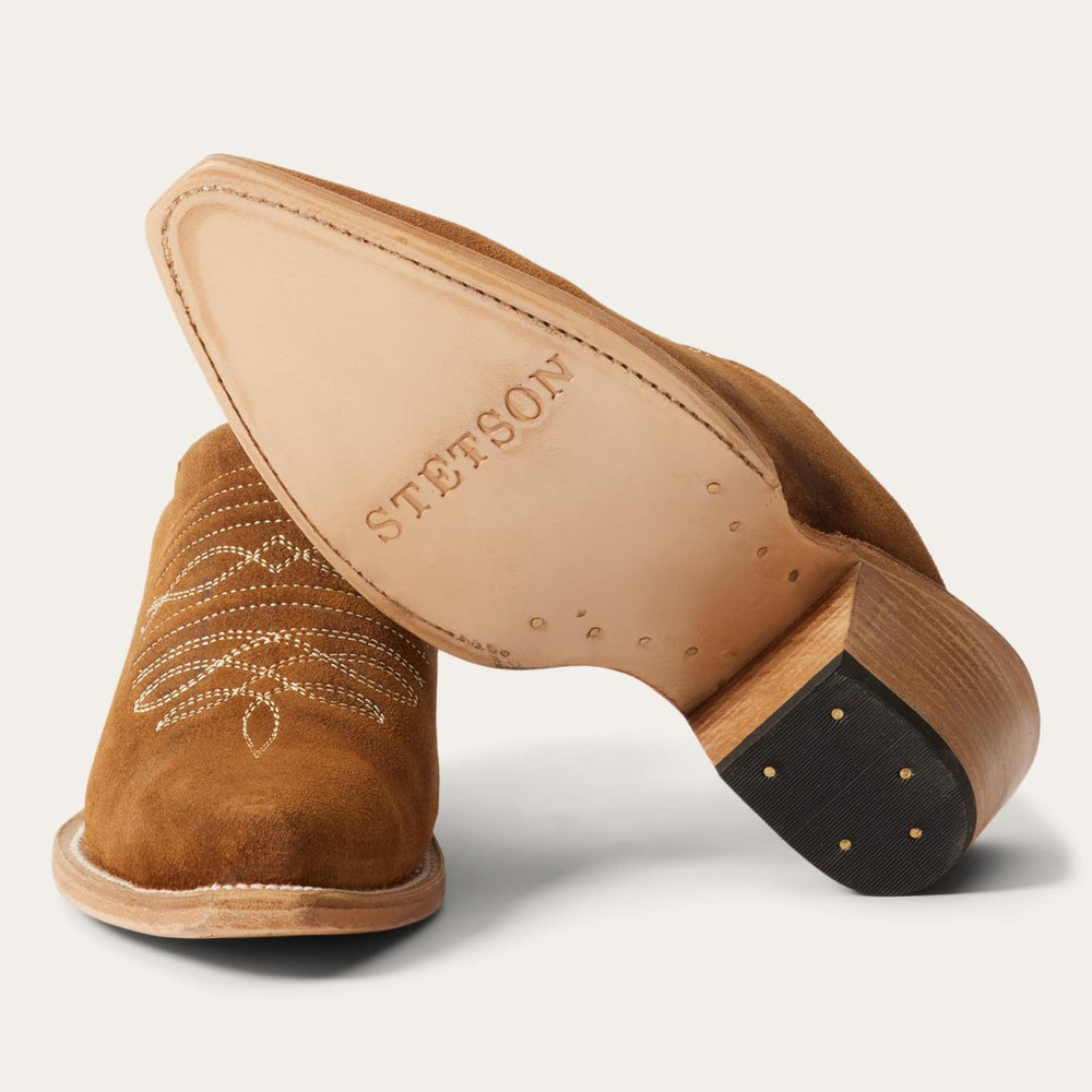 Women Shorties | Stetson Reed Western Mules Brown