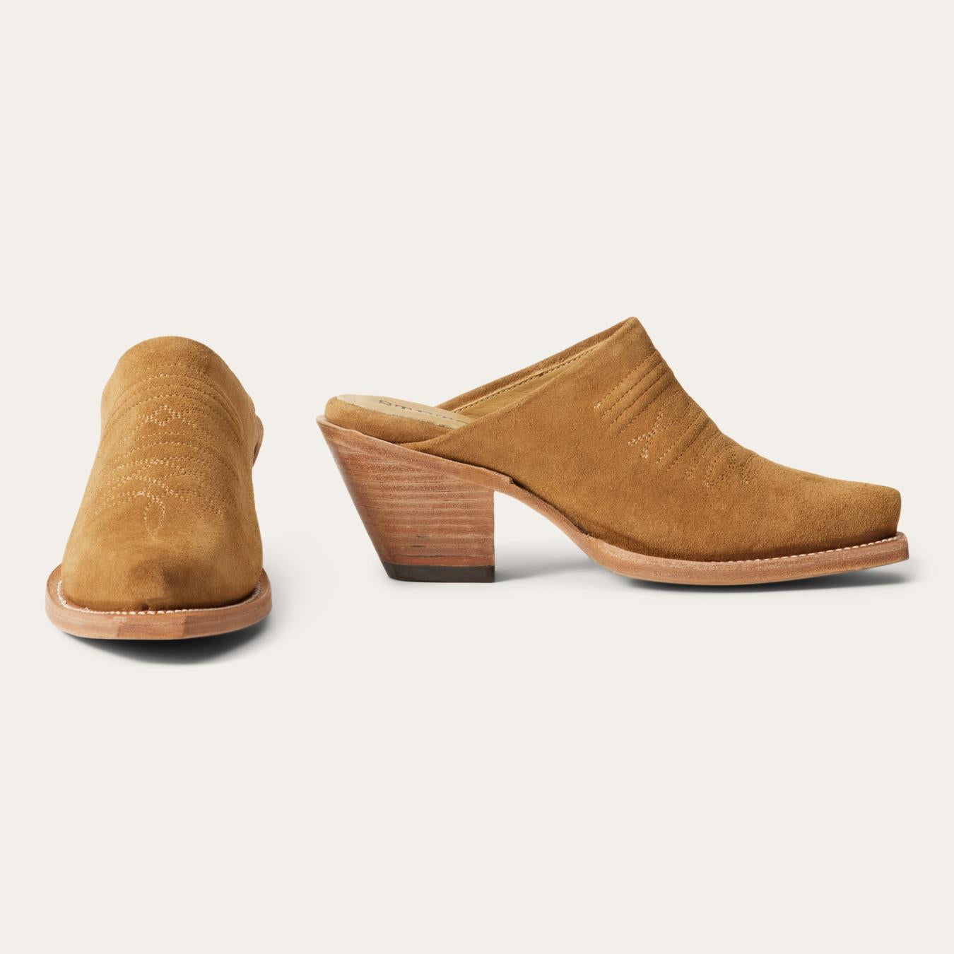 Women Shorties | Stetson Reed Western Mules Tan