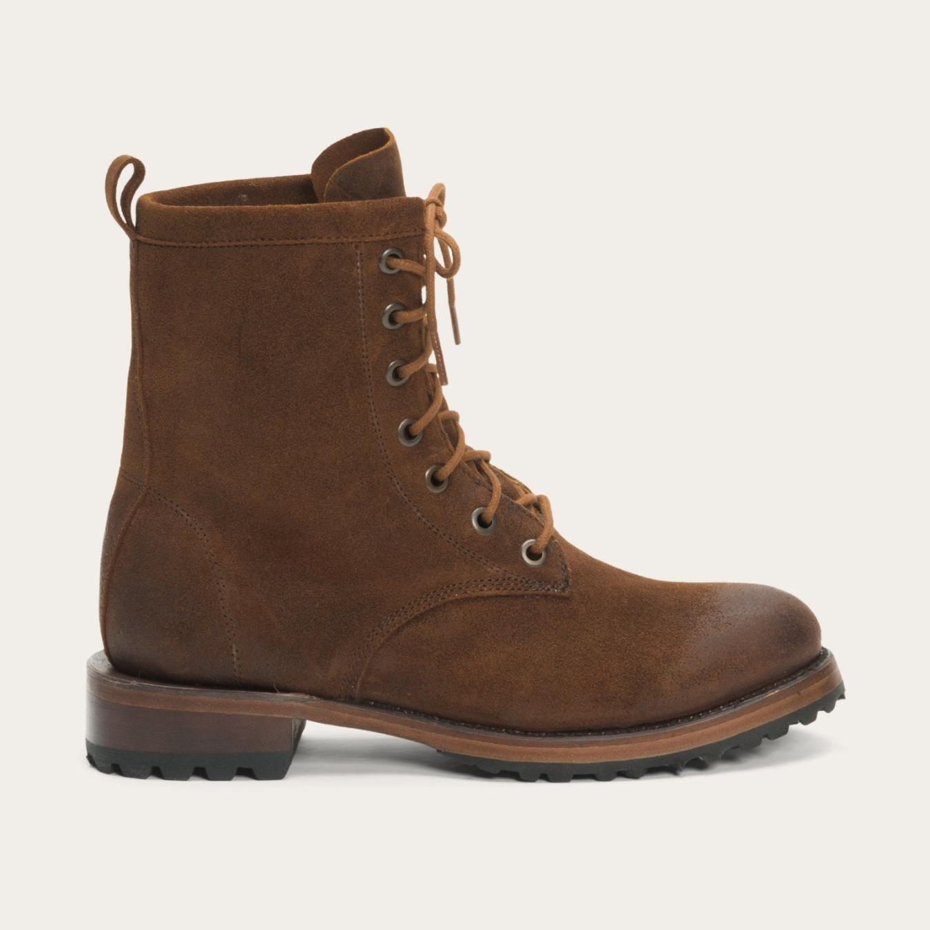 Women Shorties | Stetson Sam Lace Up Brown Suede