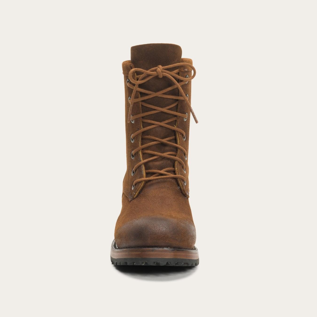 Women Shorties | Stetson Sam Lace Up Brown Suede